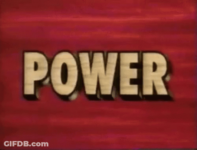 Power Zooming Letter GIF