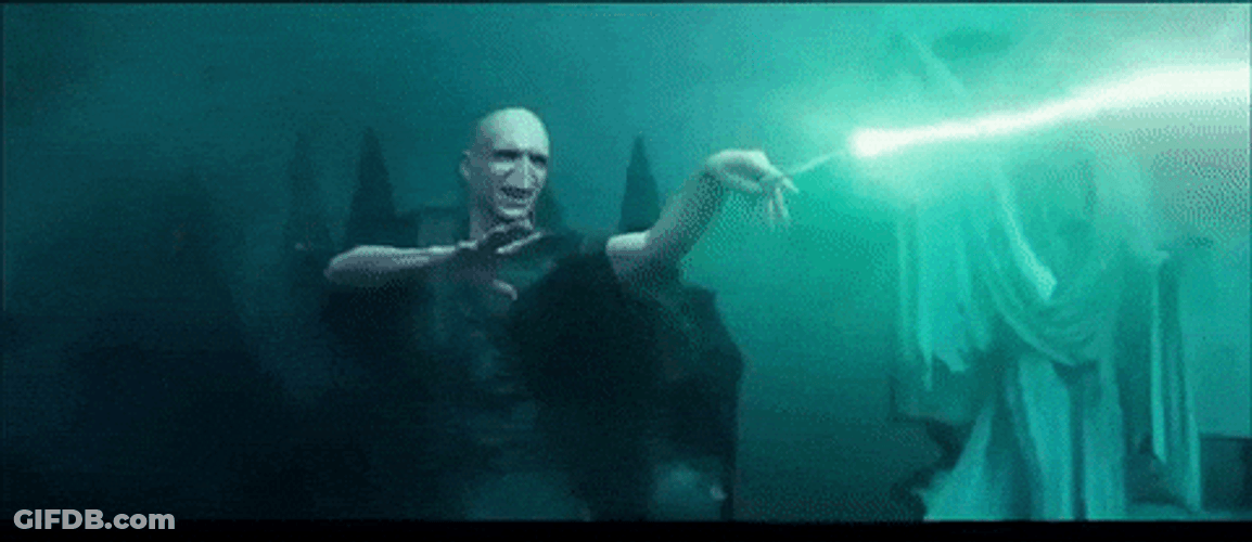 Powerful Antagonist Avada Kedavra GIF