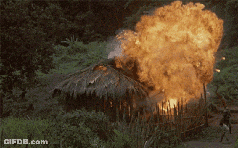 Powerful House Explosion Meme GIF