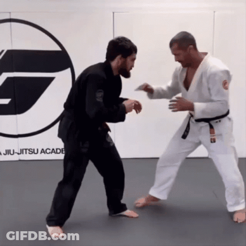 Powerful Jiu Jitsu Arm Choke GIF