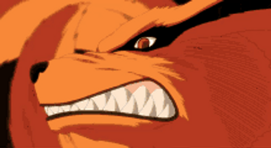 Powerful Kurama Naruto Shippuden GIF