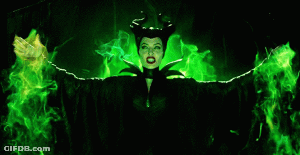 Powerful Maleficent Green Glow GIF