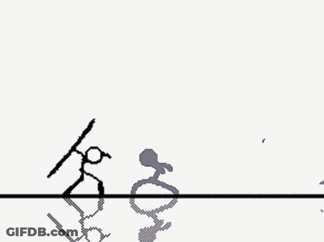 Powerful Stickman Take Over Enemies GIF