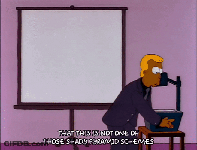 Powerpoint No To Pyramid Scheme GIF