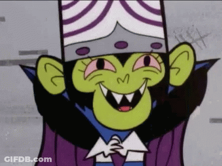 Powerpuff Girl In Purple Robe And Crown GIF