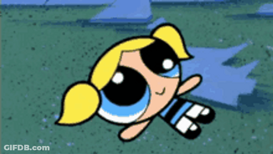 Powerpuff Girls Bubbles Dizzy Stupid People GIF