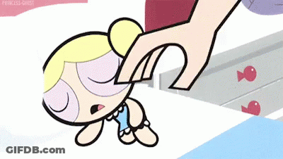 Powerpuff Girls Bubbles Held By Hand GIF