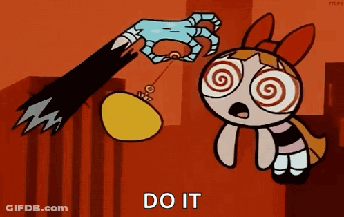 Powerpuff Girls Character Hypnotised GIF