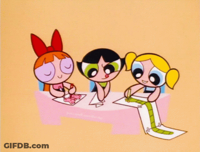Powerpuff Girls Coloring Fun GIF