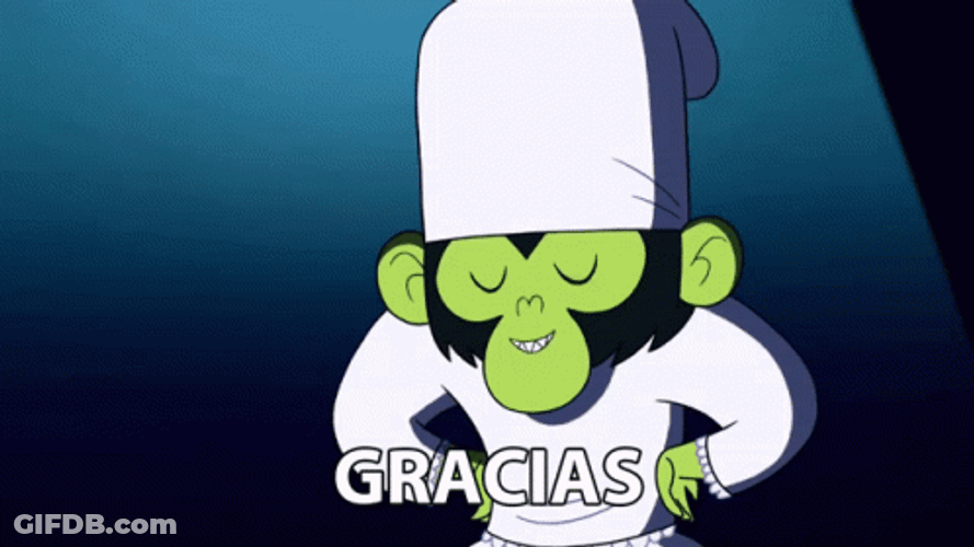 Powerpuff Girls Mojo Jojo Muchas Gracias GIF