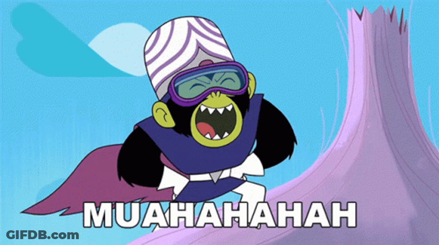 Powerpuff Girls Mojojojo Laughing GIF