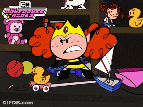 Powerpuff Girls Poster With Toy Girl GIF