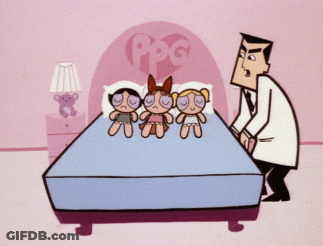 Powerpuff Girls Sleeping GIF