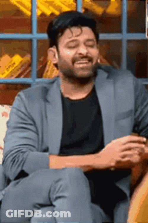 Prabhas Laughing Then Crying GIF