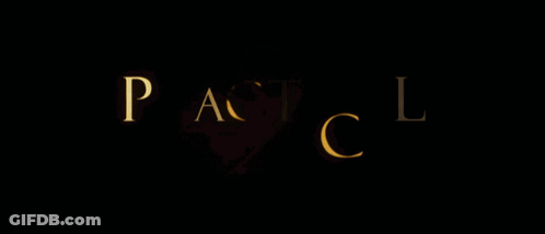 Practical Magic 2 Is Written In Gold Letters On A Dark Background GIF