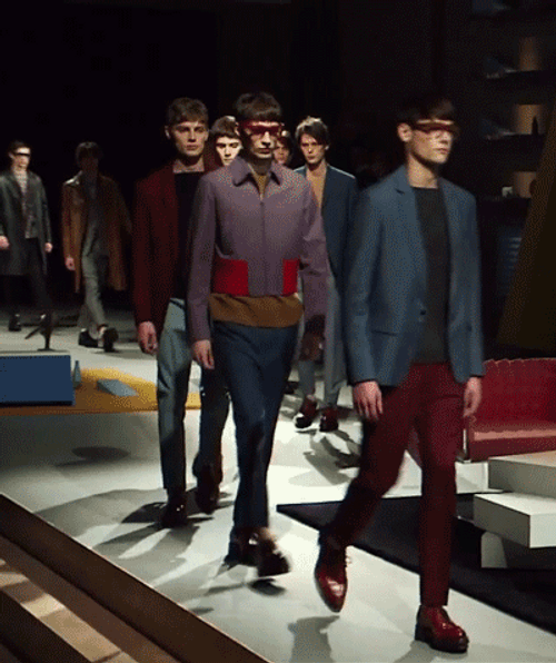 Prada Men's Wear Collection GIF