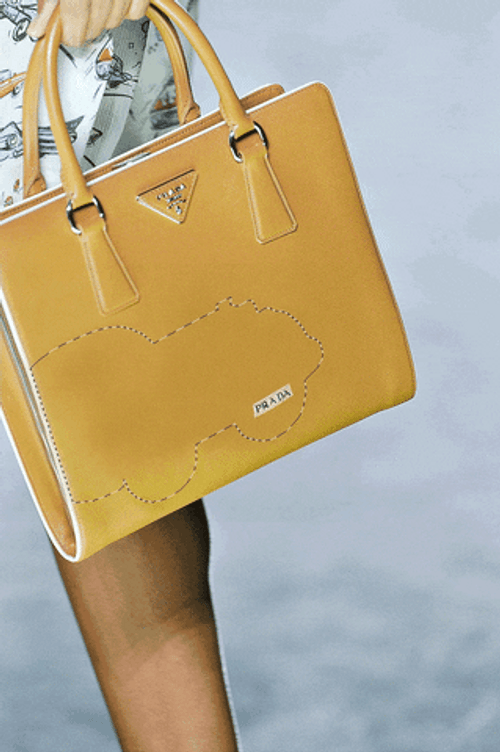 Prada Yellow Bag GIF