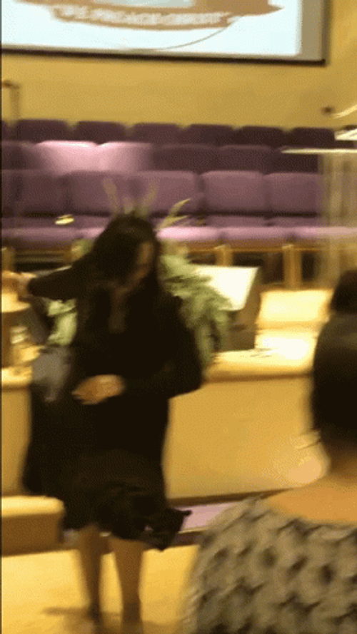 Praise God Girl Dancing In Church GIF
