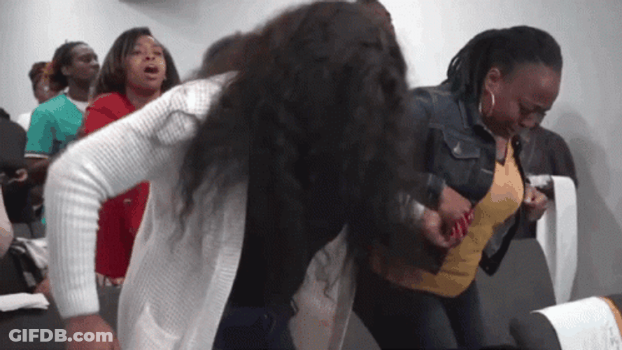 Praise God People Dancing In Church GIF