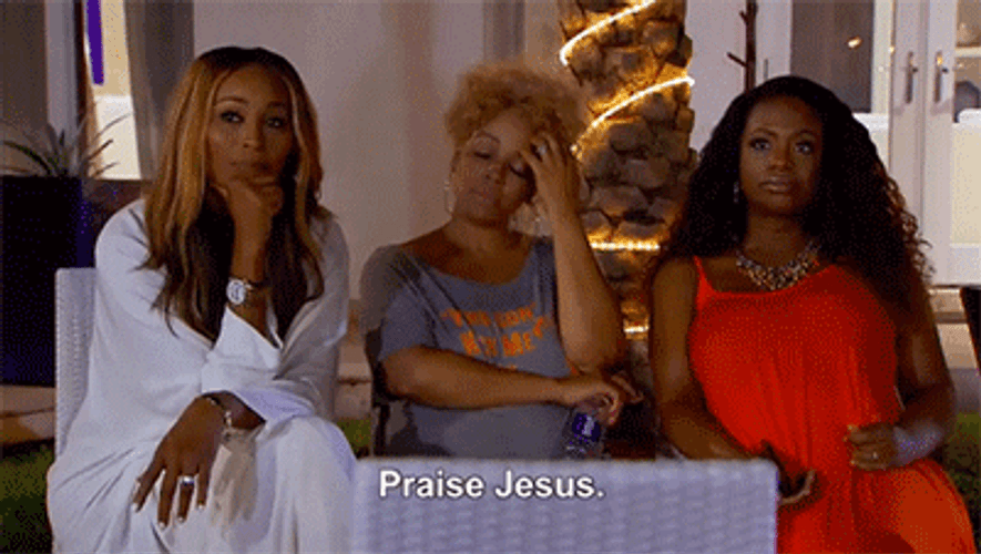 Praise Jesus Kim Fields Real Housewives GIF