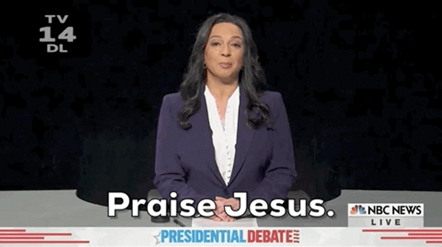 Praise Jesus Maya Rudolph SNL GIF