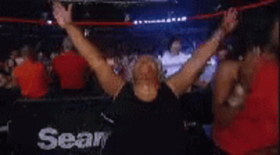 Praise Jesus Wrestling Fans GIF
