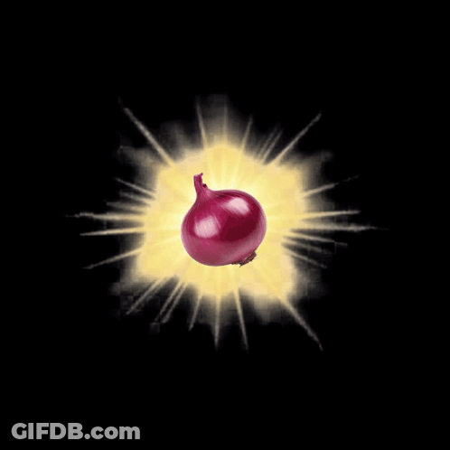 Praise Onion Poster With Onion GIF