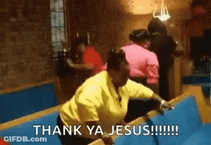 Praise The Lord Chubby Lady Praise Dance GIF