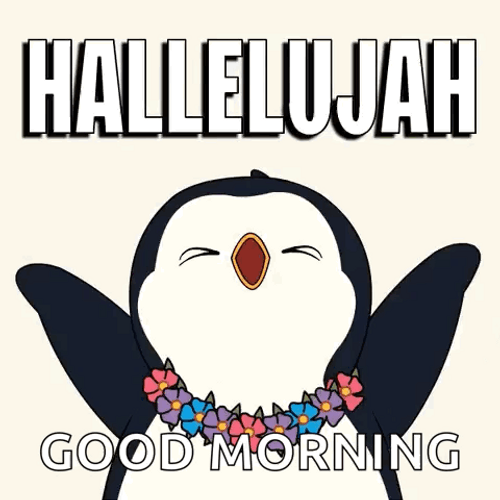 Praise The Lord Pudgy Penguin Hallelujah GIF
