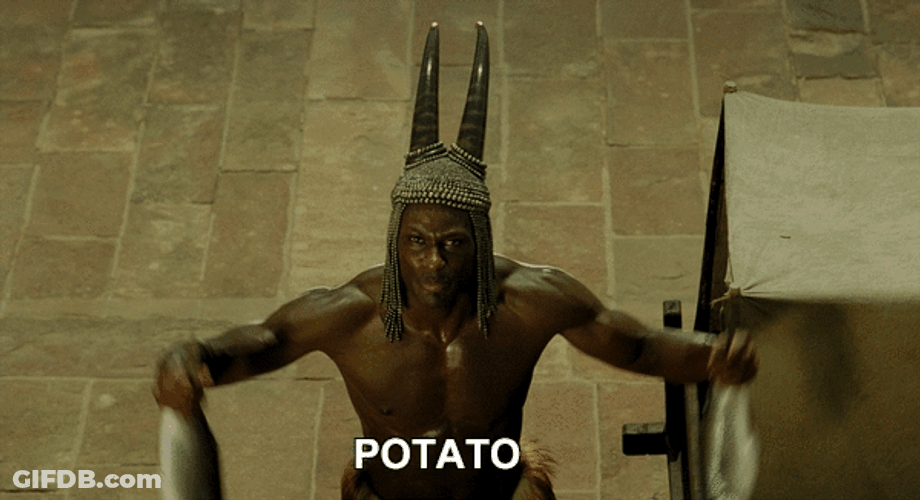 Praising Potato GIF