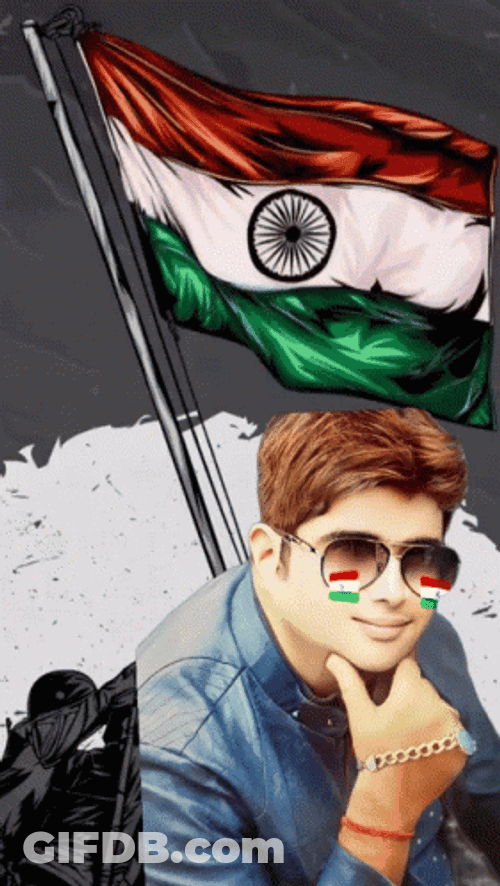 Prashant Gangwani Happy August India Independence Day GIF