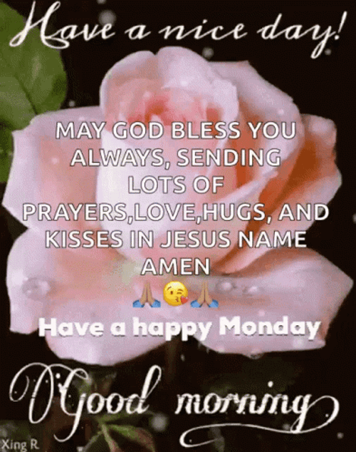 Prayer Love Hugs Mondays Blessings GIF