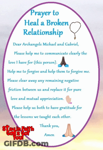 Prayer To Heal A Broken Relationship Poster GIF