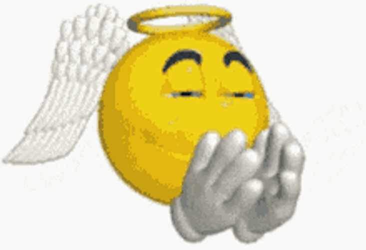 Praying Angel Emoji GIF