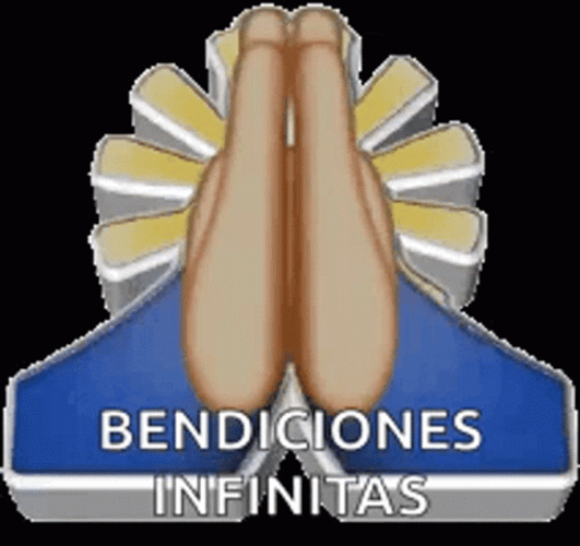 Praying Emoji Bendiciones Infinitas Sticker GIF