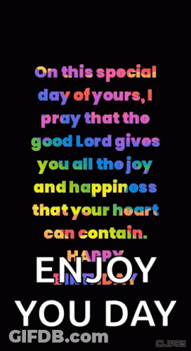 Praying For Joy And Happiness On Your Special Day GIF