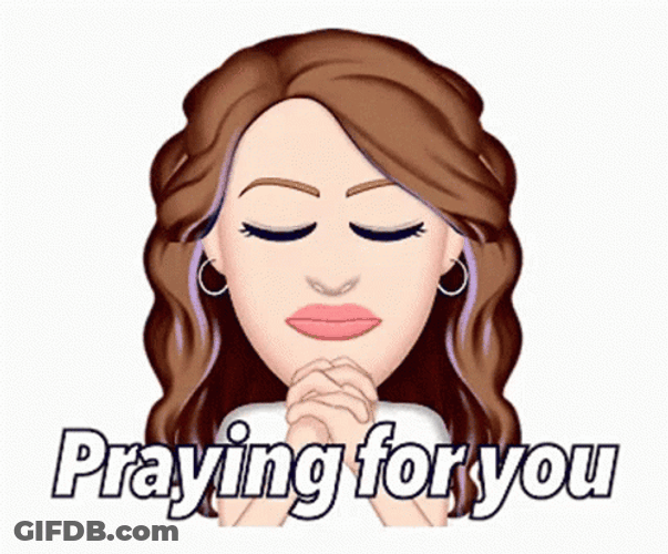 Praying For You Blinking Eyes Animation GIF