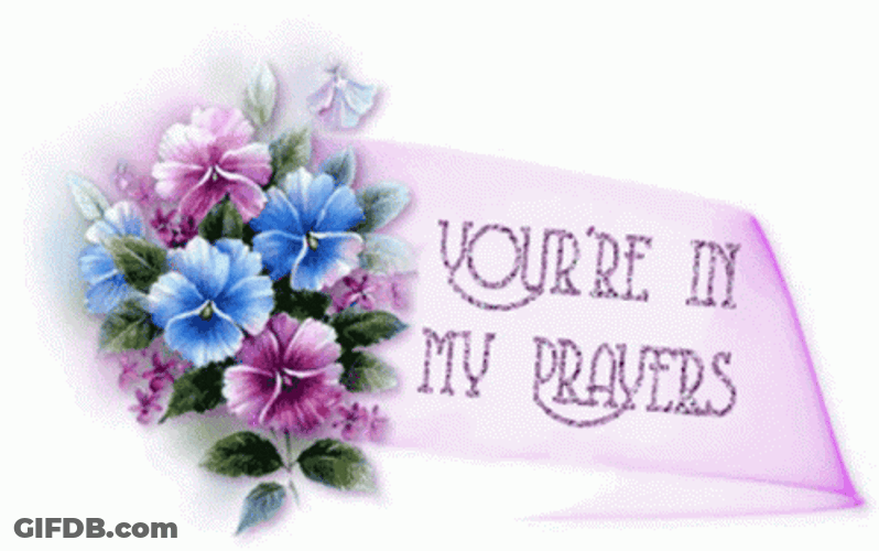 Praying For You Glittering Bouquet GIF