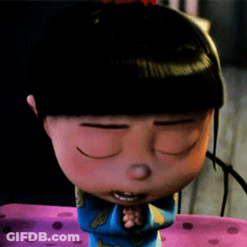 Praying Hands Cute Agnes Despicable Me GIF