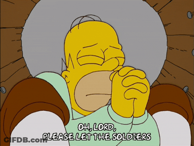 Praying Hands Lord Please Homer Simpson Prayers GIF