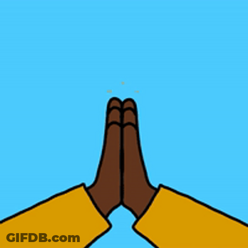 Praying Hands Thank You Emoji Animation GIF