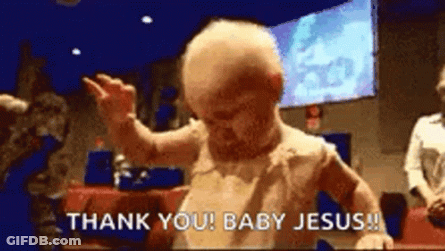 Praying Kid Sweet Baby Jesus GIF