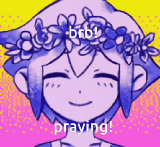 Praying Omori Basil GIF