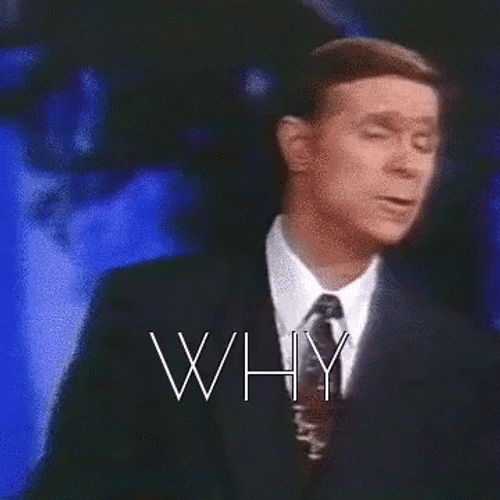 Preacher Asks Why On Stage GIF