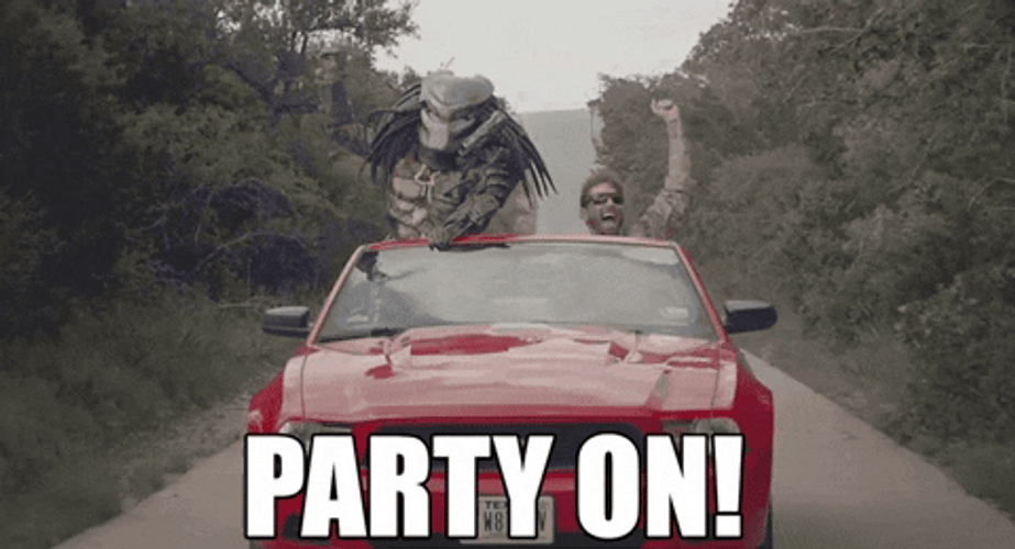 Predator Car Party On GIF