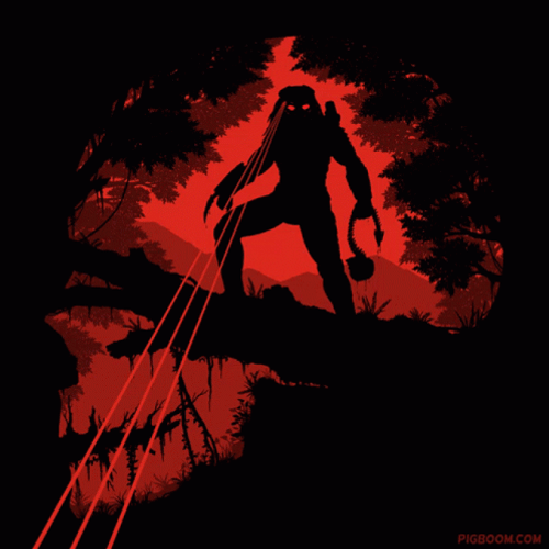 Predator Cartoon Laser Eye GIF