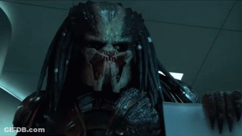 Predator Holding Paper GIF