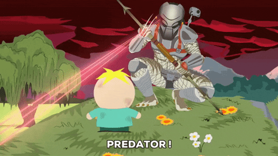 Predator Run South Park GIF
