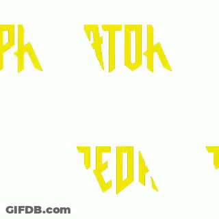 Predator Written In Yellow GIF
