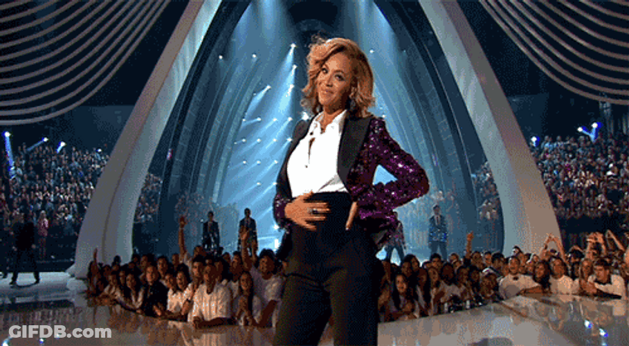 Pregnant Announcement Beyonce GIF